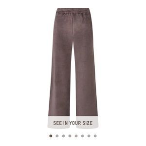 SKIMS Velour Wide Leg Pant in Amethyst